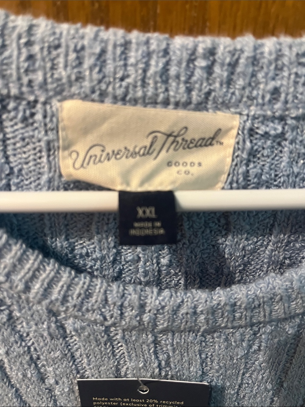 Universal Thread Light Blue Ribbed Midi Sweater Dress - Picture 3 of 10